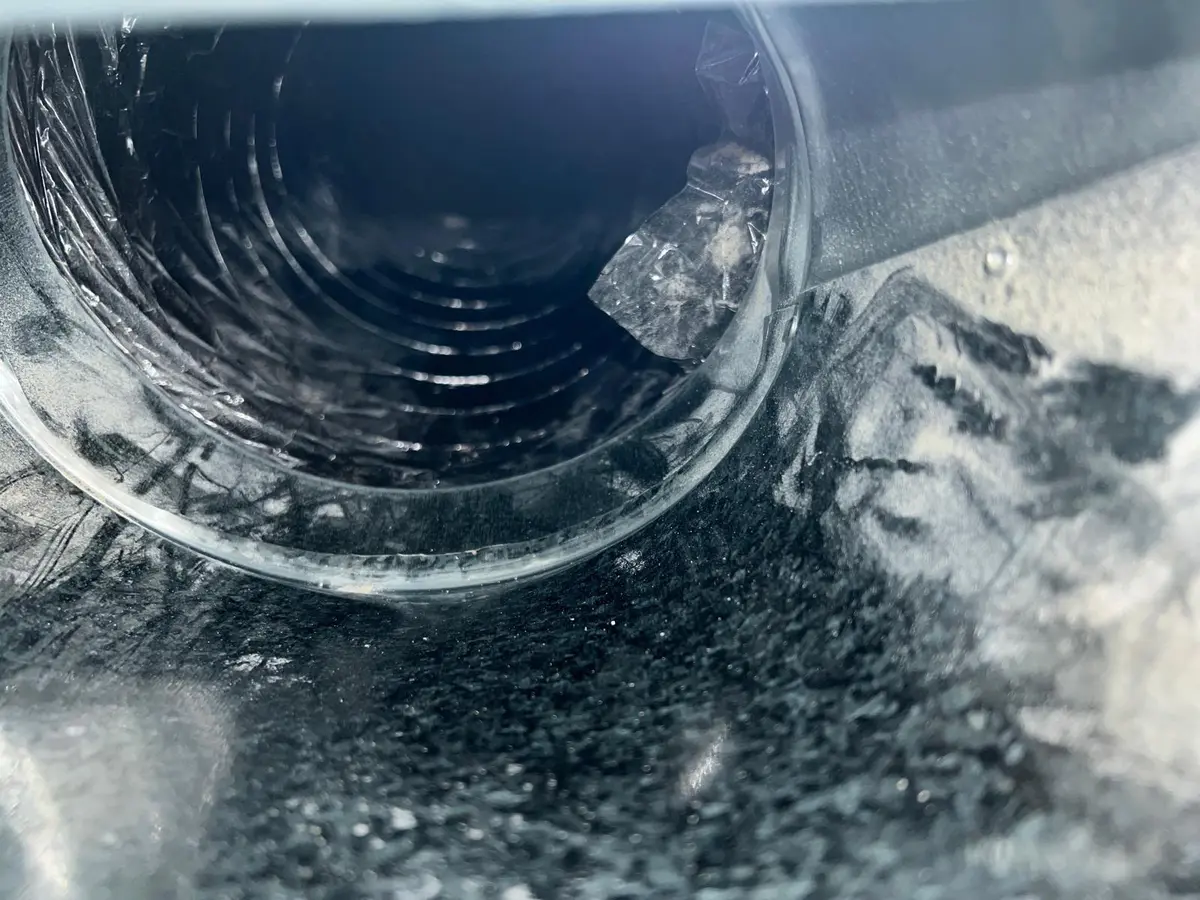 Duct after cleaning